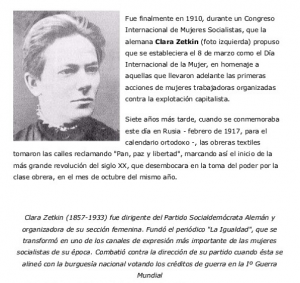 Biografía de Clara Zetkin